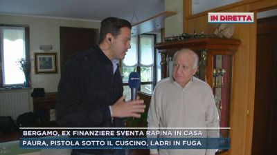 Bergamo, ex finanziere sventa rapina in casa