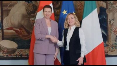 Meloni riceve a Roma la premier danese Mette Frederiksen