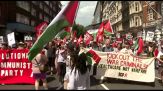 Migliaia di persone a Londra alla manifestazione pro palestinesi