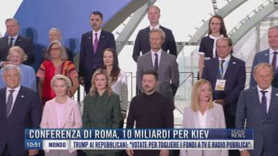 Breaking News delle 11.00 | Conferenza di Roma, 10 miliardi per Kiev