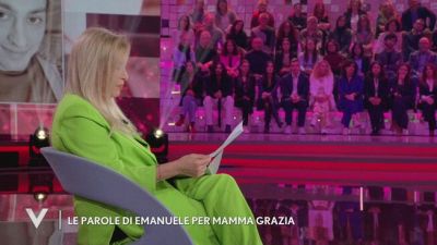 Le parole di Emanuele per Grazia Di Michele, la mamma