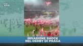 Slavia Praga-Sparta Praga: invasione di massa ed è caos totale