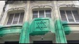 A Parigi imbrattatate di vernice verde alcune istituzioni ebraiche