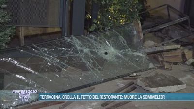 Terracina, crolla il tetto del ristorante: muore la sommelier