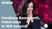 Verdiana Bonaccorti, l'intervista in 100 secondi
