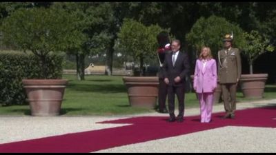 Italia-Gb, Meloni accoglie Starmer a Villa Pamphili a Roma