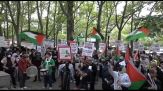 A New York manifestazione pro-Palestina per anniversario Nakba