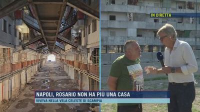 Napoli, Rosario non ha più una casa