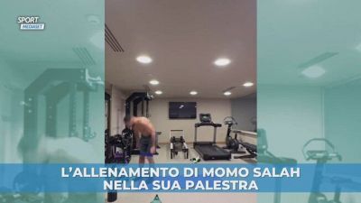 L'allenamento di Momo Salah nella sua palestra