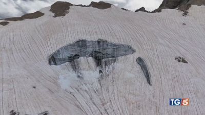 Sabbia del Sahara sulla Marmolada