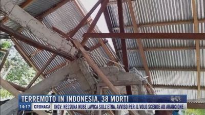 Breaking News delle 14.00 | Terremoto in Indonesia, 38 morti
