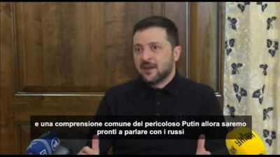 Zelensky: pronti a parlare con Mosca se posizione comune con Usa e Ue