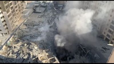 La devastazione a Beirut Sud dopo il raid israeliano