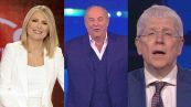 Stasera in tv (9 ottobre), Federica Sciarelli accerchiata da Jerry Scotti e Mario Giordano