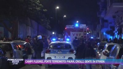 Campi Flegrei, forte terremoto: paura, crolli, gente in strada