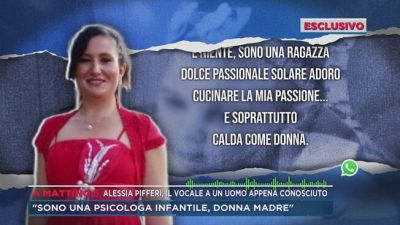 Alessia Pifferi, il vocale a un uomo appena conosciuto