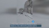 Basilicata innevata, lo scenario a San Fele