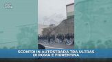 Scontri in autostrada fra tifosi della Fiorentina e della Roma GUARDA IL VIDEO