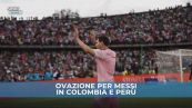Grande acclamazione per Messi in Colombia e Perù