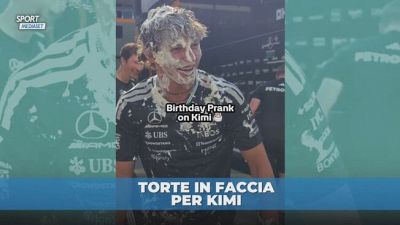 "Agguato" a Kimi Antonelli: panna in faccia per il compleanno