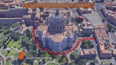Santa Marta: 140 stanze blindate per i cardinali