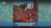 La marea orange "invade" Valencia