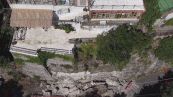 Crollano i massi a Positano, frana e paura sulla costiera amalfitana