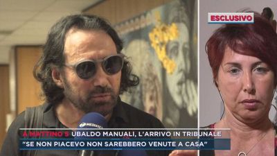Ubaldo Manuali, l'arrivo in tribunale