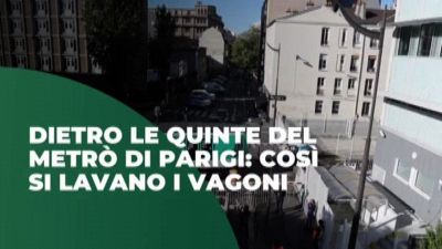 Il lavaggio della metropolitana a Parigi