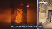 Napoli, in fiamme lo storico teatro Sannazaro
