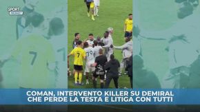 Coman, intervento killer su Demiral: poi scatta la rissa in Al Nassr-Al Ahli