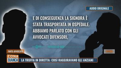 La truffa in diretta: così raggiravano gli anziani