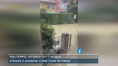 Maltempo, Vicenza sott'acqua