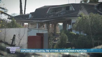 Esplode una villetta, tre vittime: morte nonna e nipotina