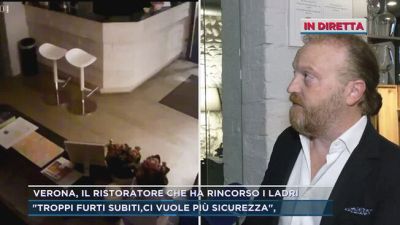 Verona, il ristoratore che ha rincorso i ladri