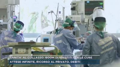 Sanità al collasso, boom di prestiti per le cure