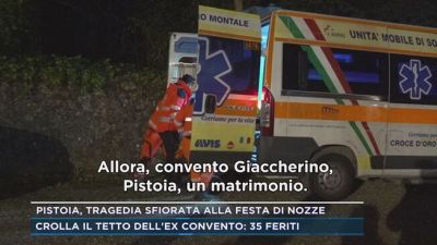 Pistoia, tragedia sfiorata alla festa di nozze