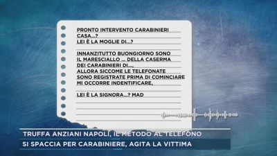 Truffa anziani Napoli, il metodo al telefono