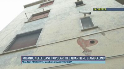 Milano, nelle case popolari del quartiere Giambellino