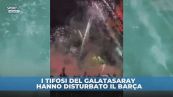 Galatasaray, i tifosi hanno disturbato il sonno dei giocatori del Barça: sparati petardi