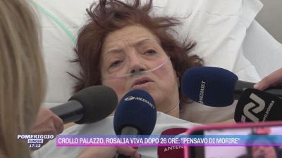 Crollo palazzo, Rosalia viva dopo 26 ore: "Pensavo di morire"