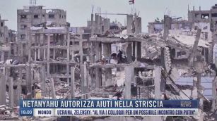 Breaking News delle 18.00 | Netanyahu autorizza aiuti nella Striscia