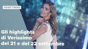 Gli highlights di Verissimo del 21 e del 22 settembre