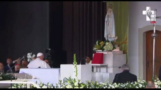 Papa Francisco no Santuário da Bem-Aventurada Virgem Maria de Fátima