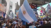 I tifosi argentini invadono Times Squadre