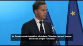 Ucraina, Rutte (NATO): Russia vuole dividerci, ma noi siamo più forti