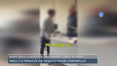 Baby bulli a scuola, insegnanti presi di mira