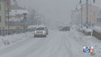 Neve, vento, freddo perturbazione artica