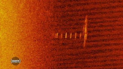 Bayesian, la posizione del relitto in fondo al mare