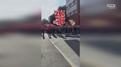 Monza in A, la festa dei tifosi in centro